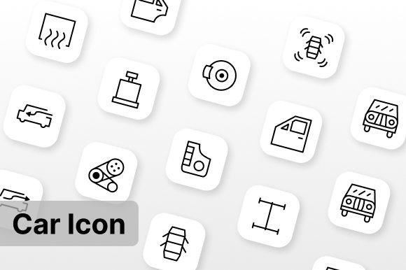 Car Icon for Embroidery Projects