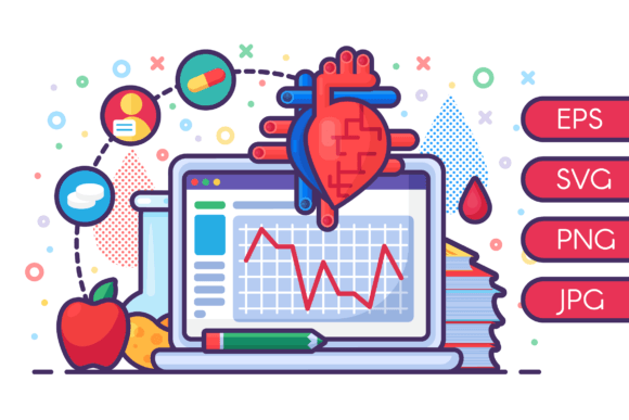 Cardiology Research Concept Illustration