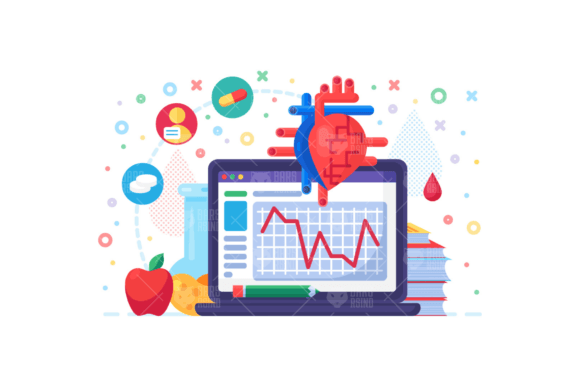 Cardiology Research Illustration Graphics