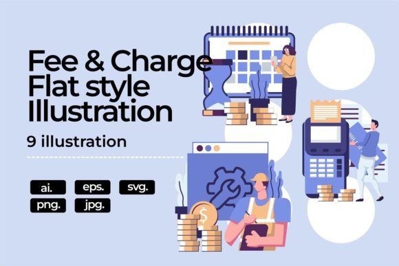 Charge and Fees Illustration Graphics
