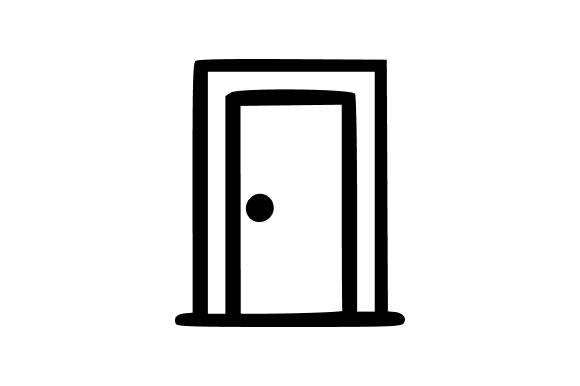Door Home Entrance Outline Graphics
