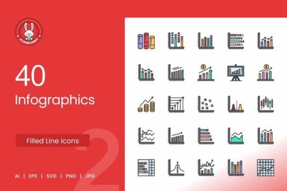 Infographics Filled Line Icons