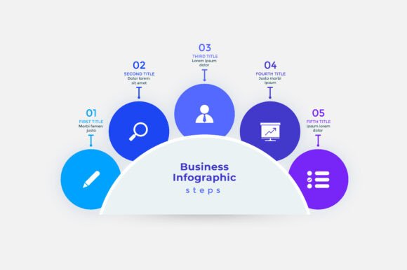 Infographics Template Design for Graphics and Infographics