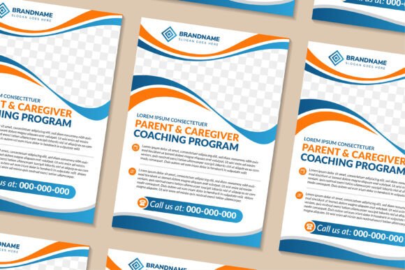 Parent and Caregivers Vertical Flyer: Graphics and Print Templates