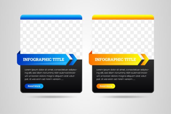 Photo Frame Infographic Arrow Graphics