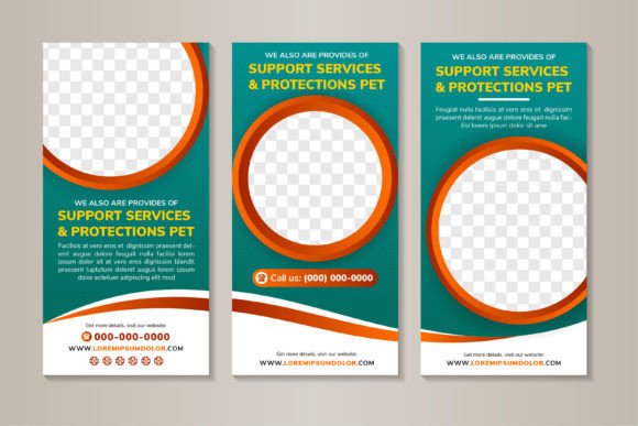 Protection Pet Vertical Banner: Graphics and Print Templates