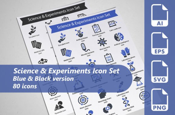 Science Experiments Icon Set: Graphics for Creative Projects