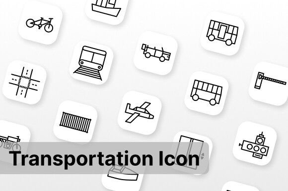Transportation Icon Graphics and Icons